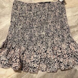 Black and nude skirt